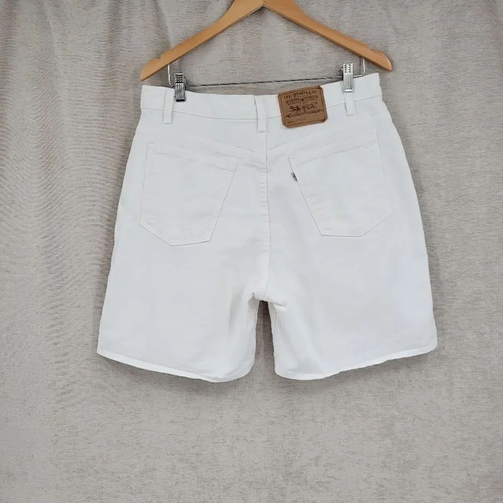 Levi's 950 Vintage 90s White Tab Cotton Denim Shorts Jorts Women's Plus Size 16